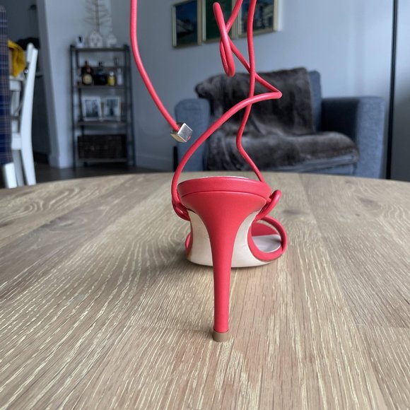 SOLD NWT Barney's NY Arese Leather Ankle-Tie Sandals - Picture 5 of 9